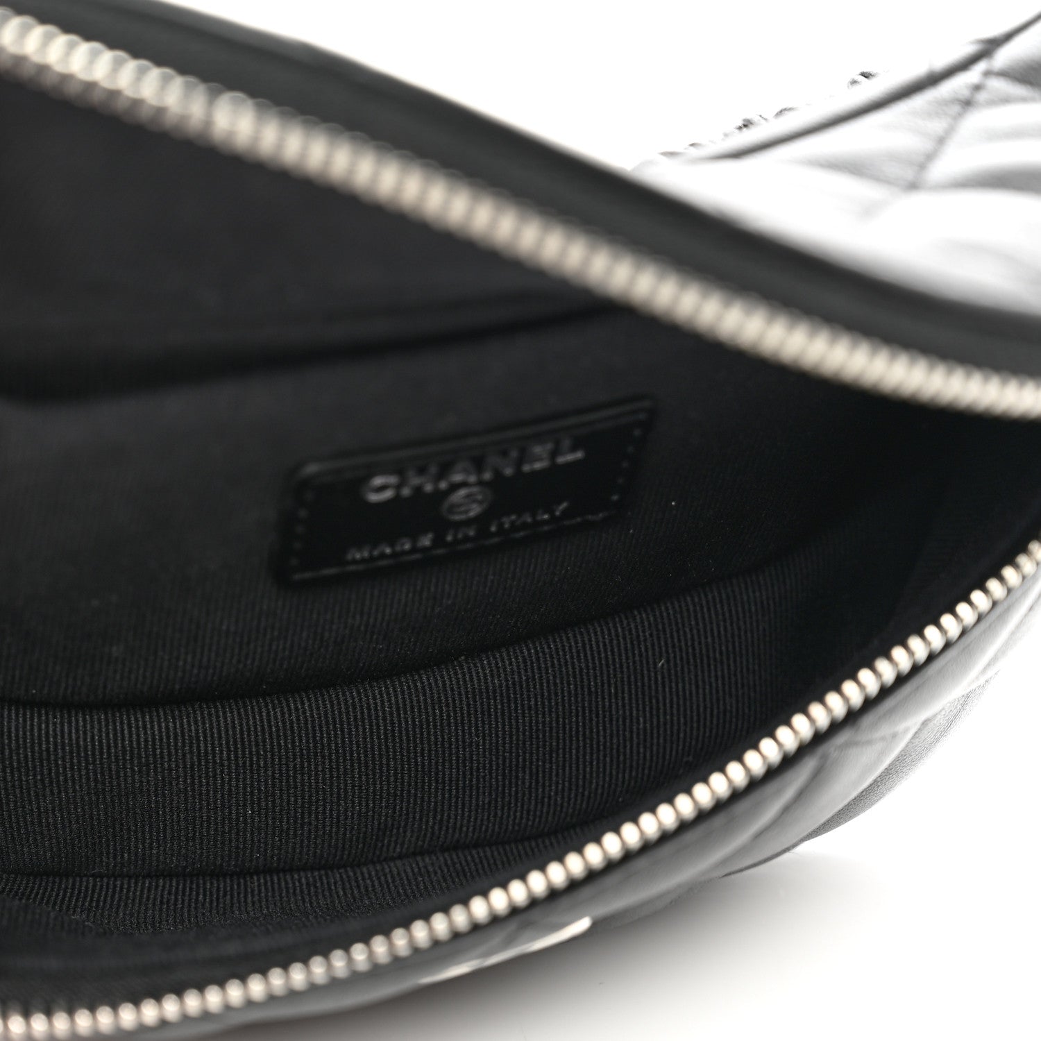 Chanel Lambskin Quilted Arm Coin Purse Black 5 of 7
