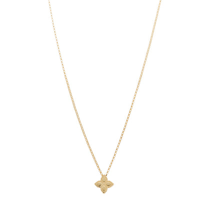 Roberto Coin 18K Yellow Gold Small Princess Flower Pendant Necklace 1 of 5