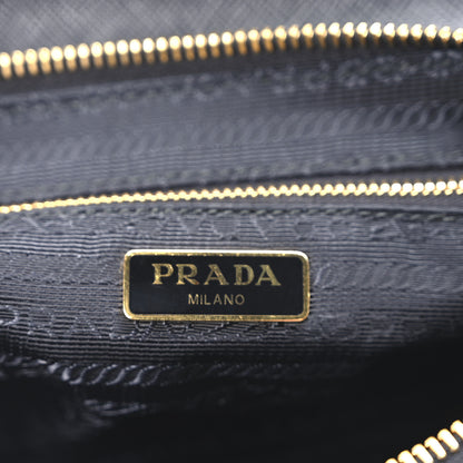 Prada Tessuto Nylon Saffiano Crossbody Bag Black 6 of 10