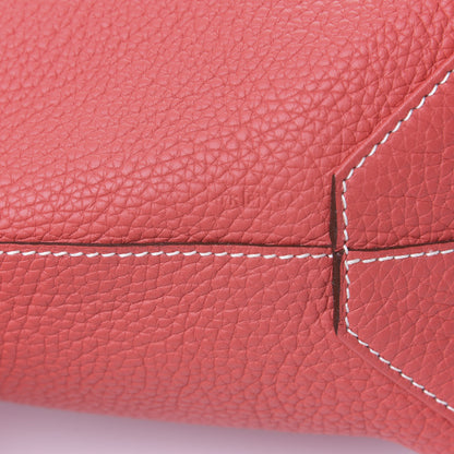 Hermes Taurillon Clemence Double Sens 36 Reversible Tote Rubis Bougainvillea 9 of 15