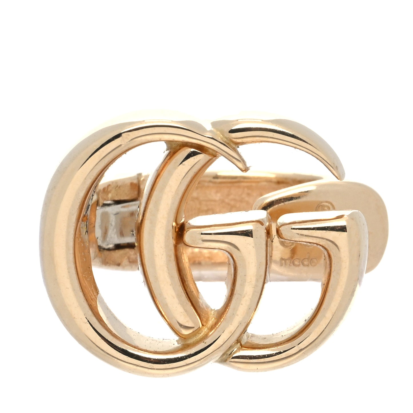 18K Yellow Gold Double G Single Ear Cuff Earring