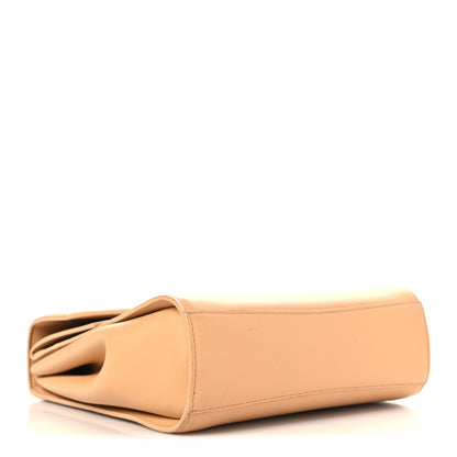 Bottega Veneta Box Calfskin Nappa Clip Bag Almond Gold 4 of 9
