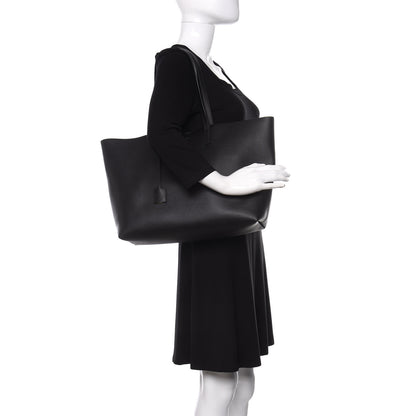 Saint Laurent Calfskin Large Shopping Tote Black 2 of 14
