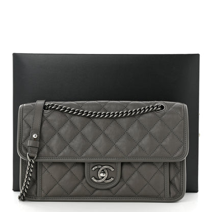 Chanel Caviar Quilted Medium French Riviera Flap Grey 13 of 13