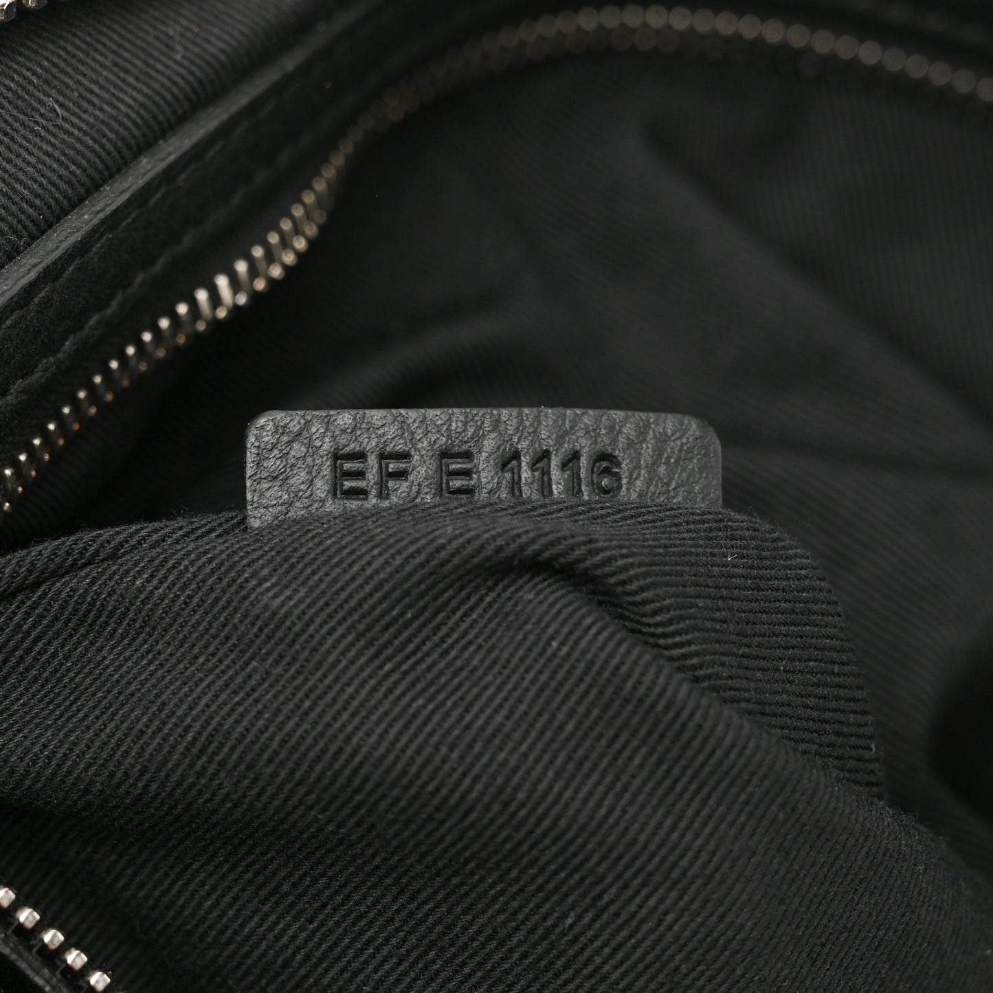 Nylon Checker Print Large Pandora Black White