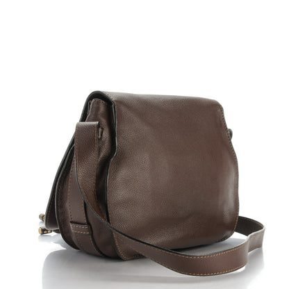 Chloe Calfskin Medium Marcie Round Crossbody Bag Coffee Shot 3 of 7