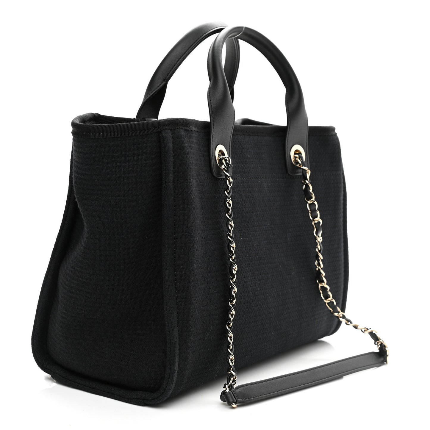 Mixed Fibers Small Deauville Tote Black