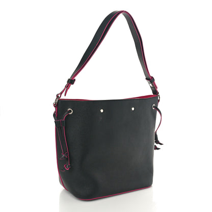 Louis Vuitton Calfskin Lockme Bucket Black 2 of 9