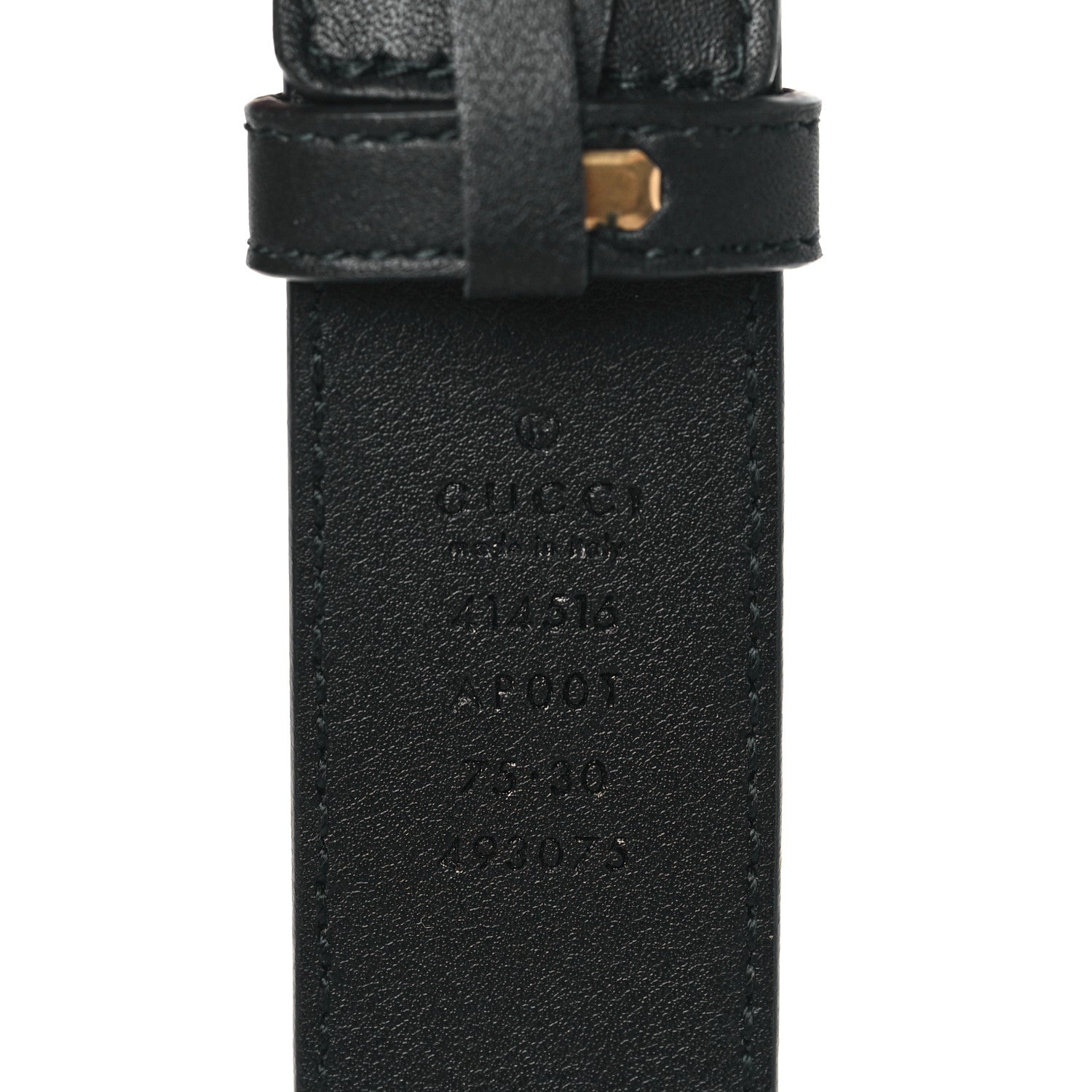 Gucci Moon Calfskin Double G 30mm Belt 75 30 Black 3 of 5