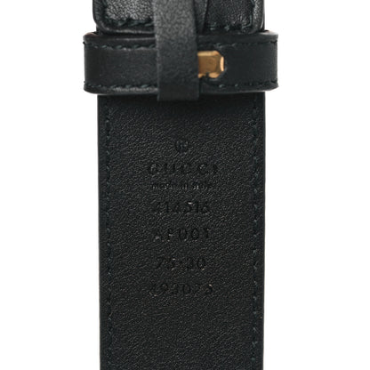 Gucci Moon Calfskin Double G 30mm Belt 75 30 Black 3 of 5