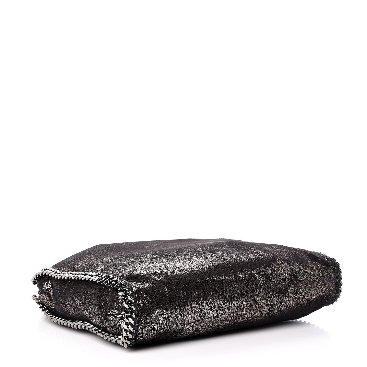 Stella McCartney Chamois Shiny Dotted Small Falabella Tote Ruthenium 4 of 10