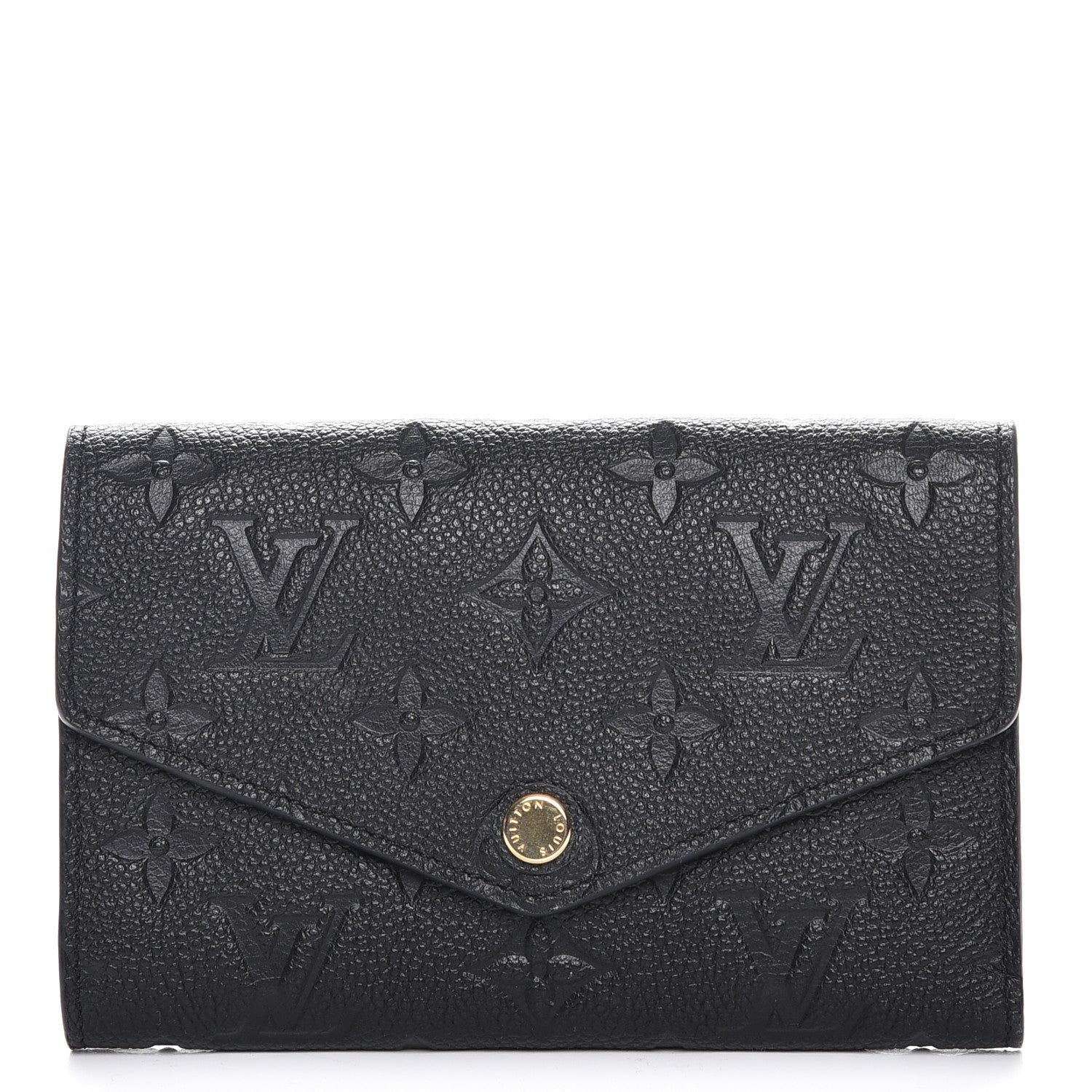 Louis Vuitton Empreinte Compact Curieuse Wallet Black 1 of 8