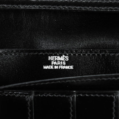 Hermes Box Bearn Gusset Wallet Black 6 of 7