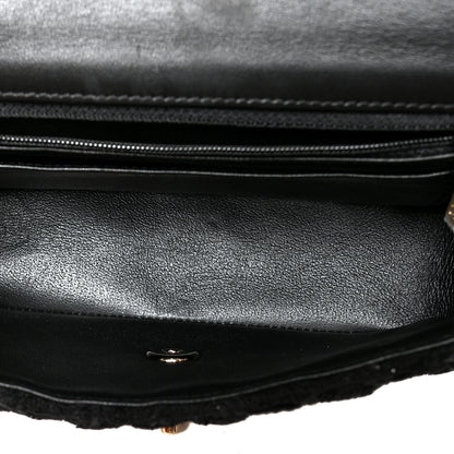 Chanel Tweed Quilted Mini Rectangular Flap Black 5 of 10