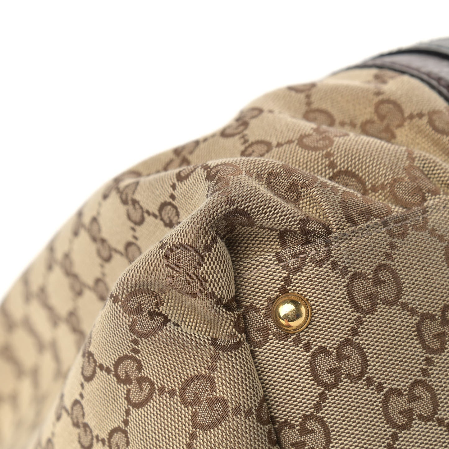 Monogram Medium Interlocking Icon Tote Dark Brown