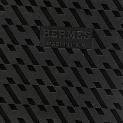 Hermes Calfskin Womens Chypre Sandals 38.5 Black 8 of 10