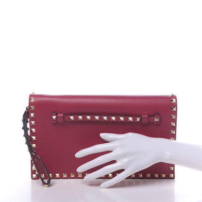 Valentino Garavani Nappa Rockstud Wristlet Clutch Cyclamin 2 of 12