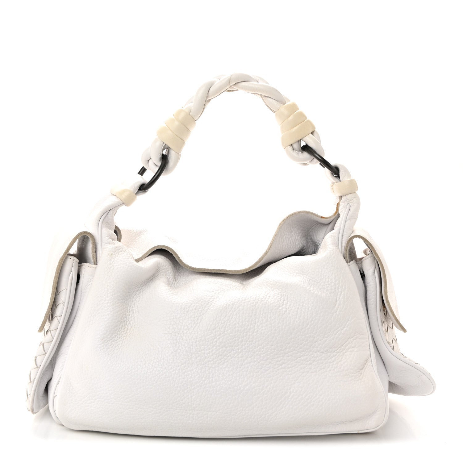 Bottega Veneta Cervo Cocker Hobo Bianco White 1 of 11