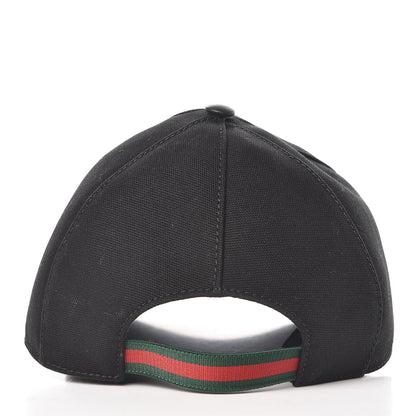 Gucci Cotton Web Baseball Hat S Black 3 of 8