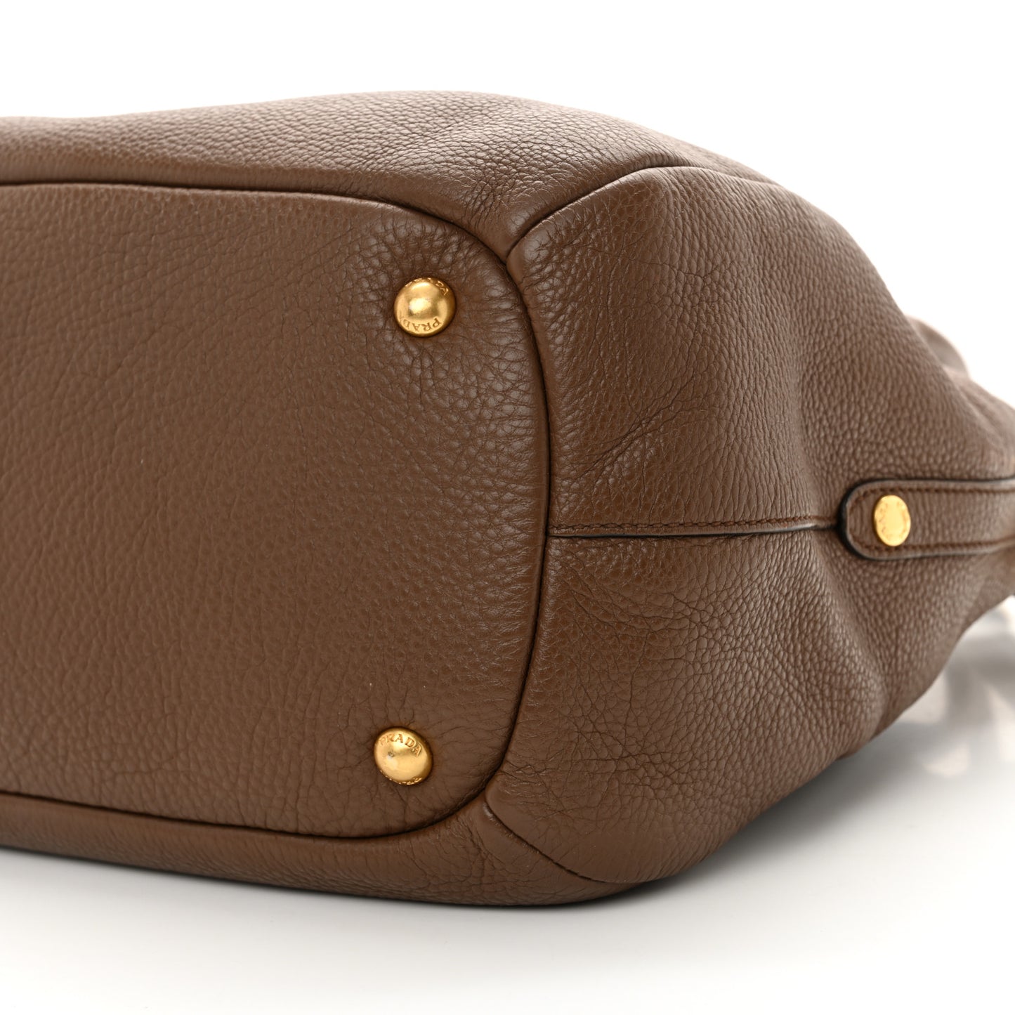 Vitello Daino Shoulder Bag Tabacco