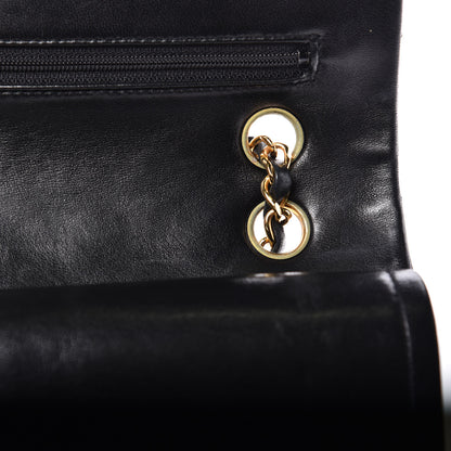 Chanel Lambskin Quilted Medium Double Flap Black 11 of 16