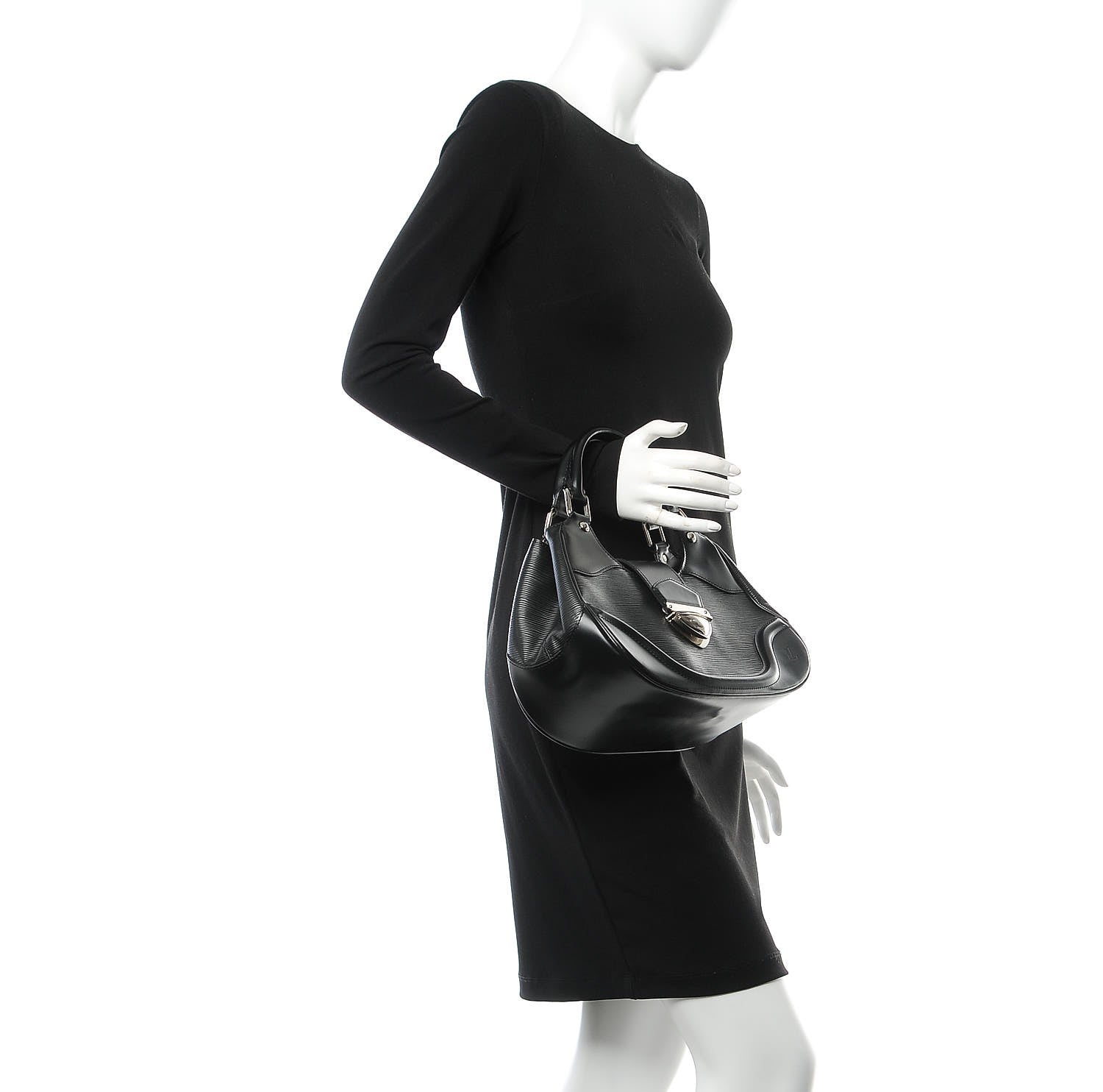 Louis Vuitton Epi Montaigne Sac Black 2 of 8
