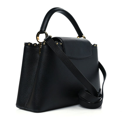 Louis Vuitton Taurillon Studded Capucines PM Black 2 of 6