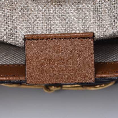 Gucci Monogram Small Lady Web Shoulder Bag Beige Cuir 6 of 7