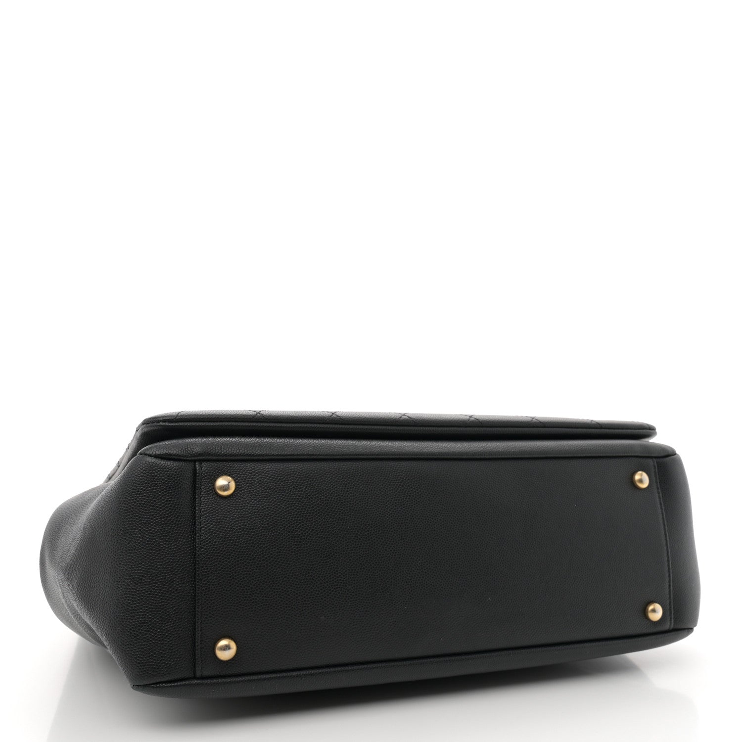 Chanel Grained Calfskin Stitched Lady Coco Top Handle Tote Black 4 of 11