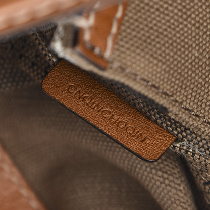 Burberry Canvas Mega Check Medium Ashby Hobo Saddle Brown 7 of 10
