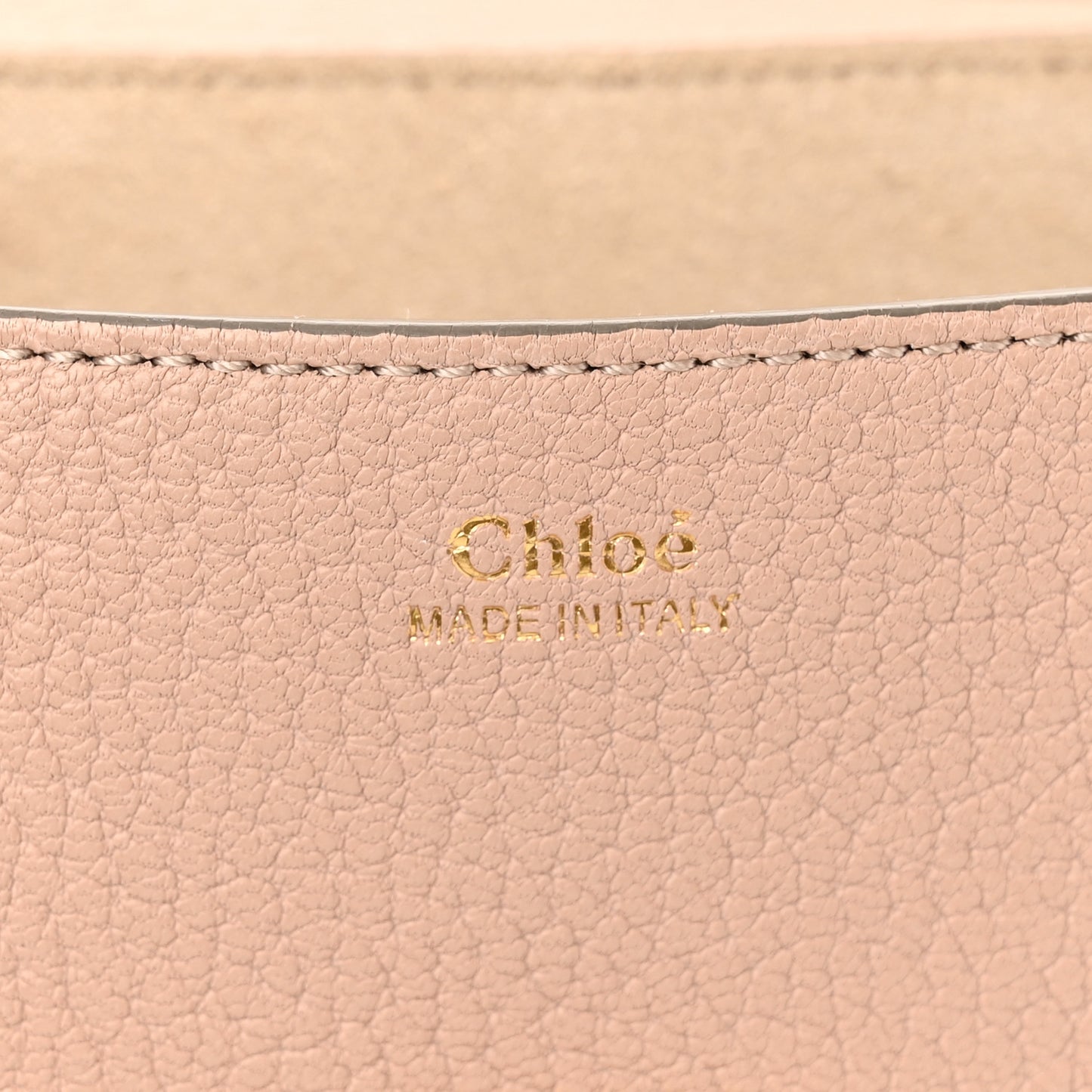 Grained Lambskin Mini Drew Shoulder Bag Cement Pink