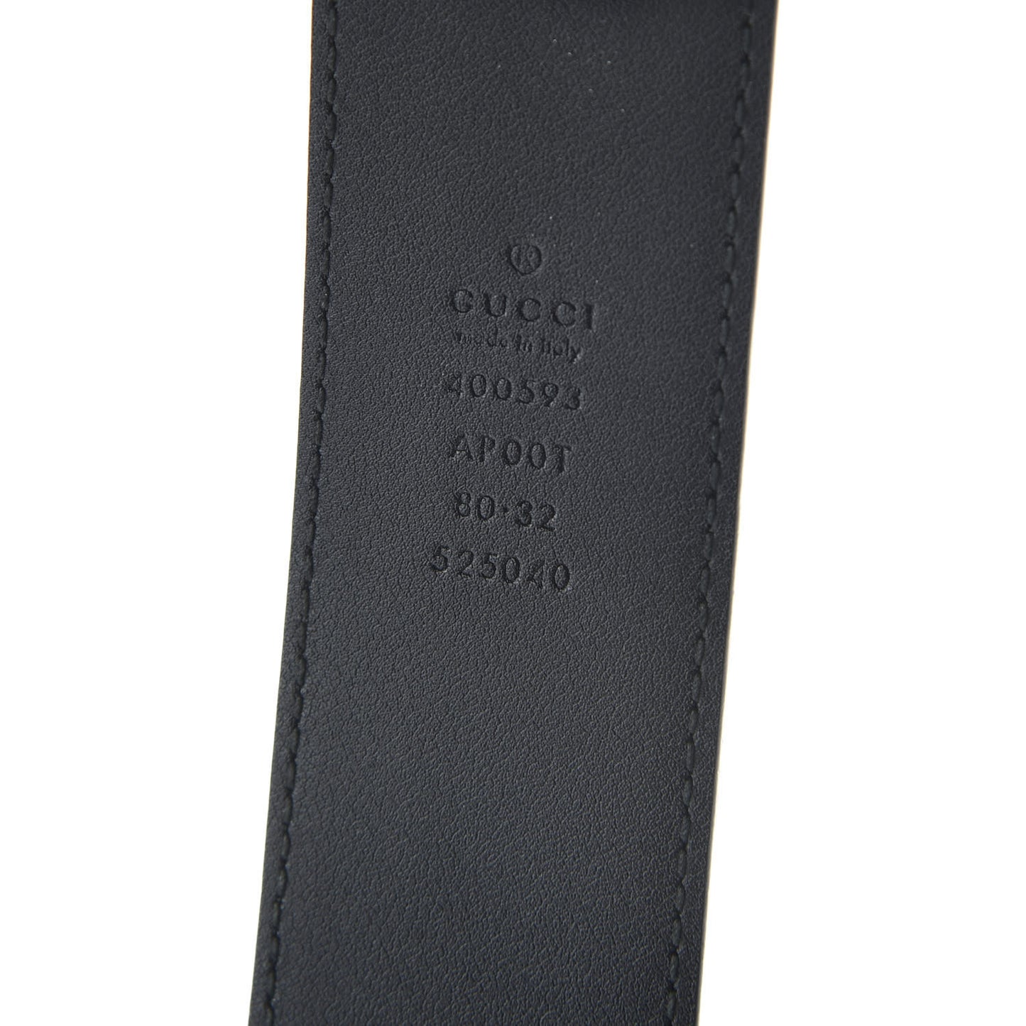 Calfskin Double G 40mm Belt 80 32 Black
