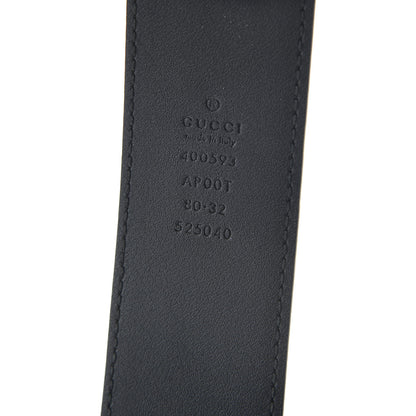 Gucci Calfskin Double G 40mm Belt 80 32 Black 3 of 4