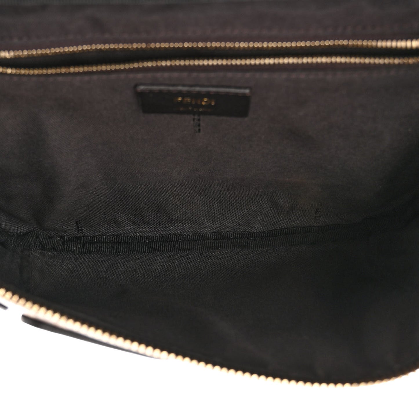 X FILA Glazed Fabric Vitello Century FF 1974 Mania Belt Bag Mogano Panna Blueberry