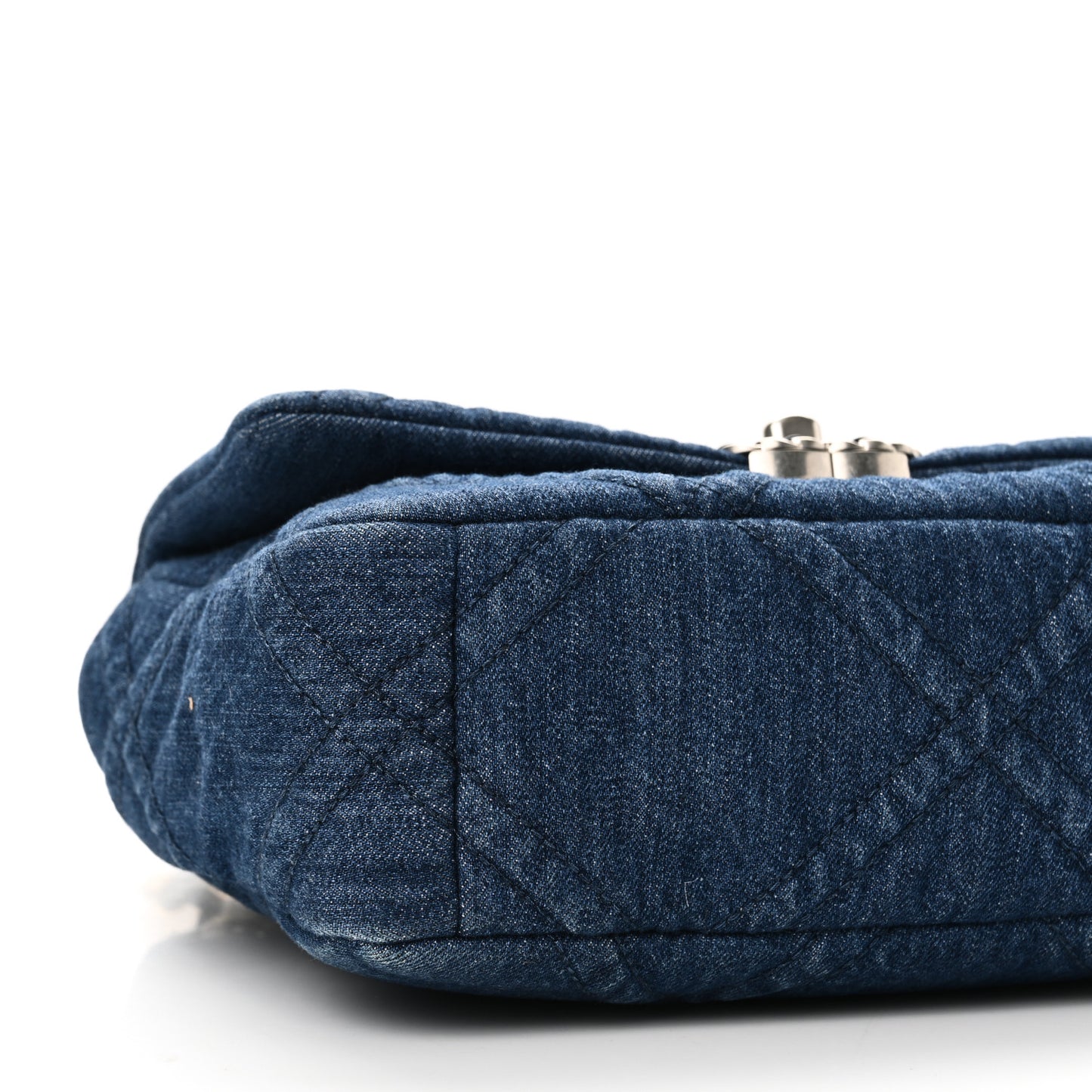 Denim Quilted Medium Chanel 19 Flap Blue