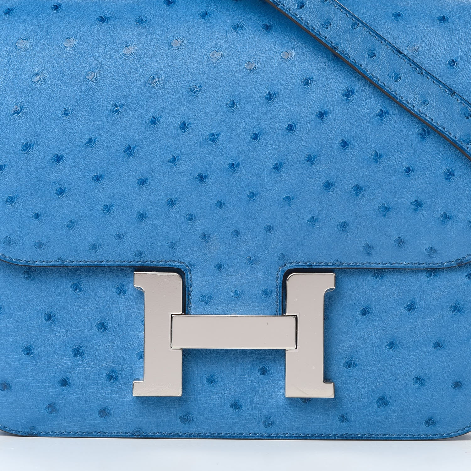 Hermes Ostrich Constance 24 Mykonos 8 of 11