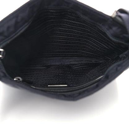 Prada Nylon Tessuto Impuntu Quilted Shoulder Bag Blue Black 5 of 10