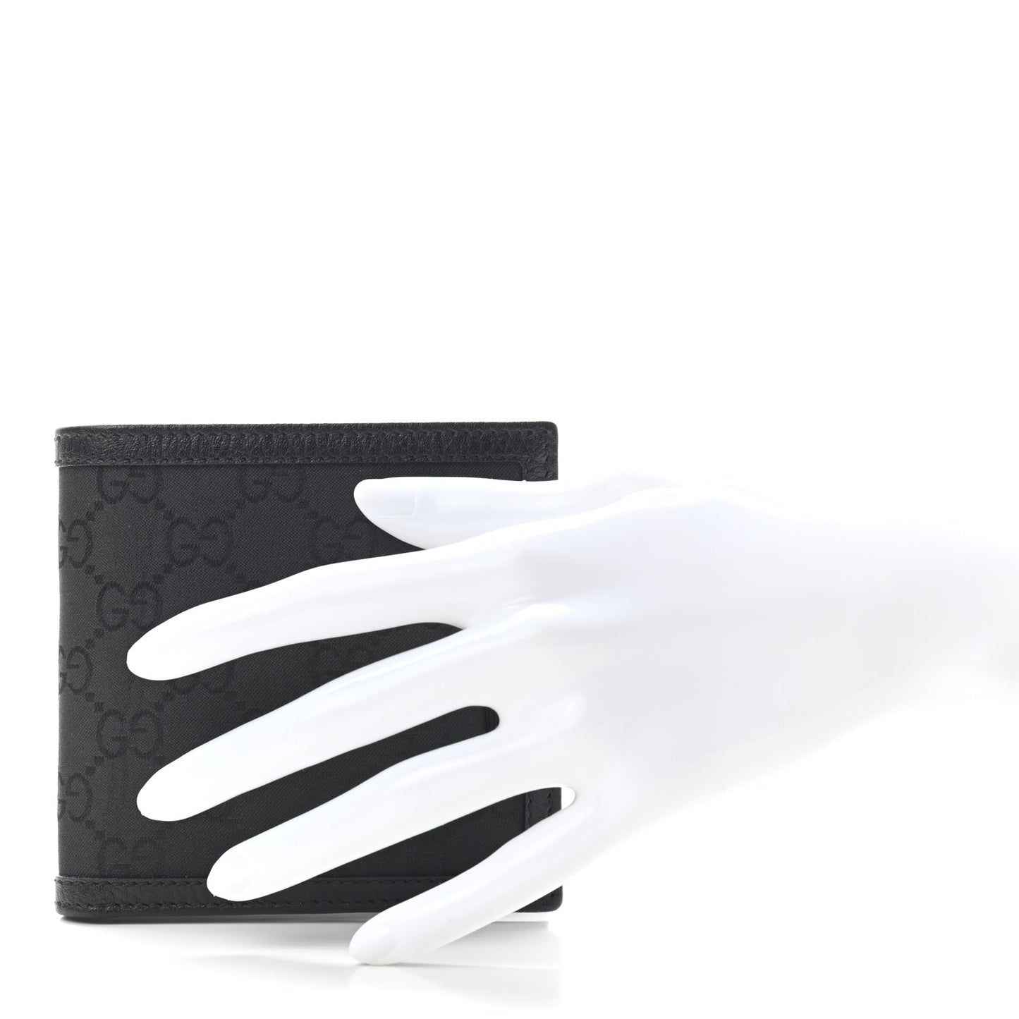 Nylon Monogram Bi-Fold Wallet Black