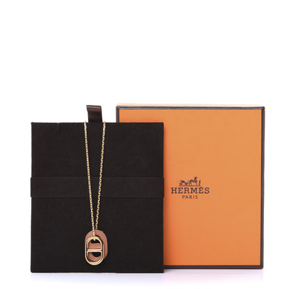 Hermes Swift O'Maillon Pendant Necklace Gold 8 of 8