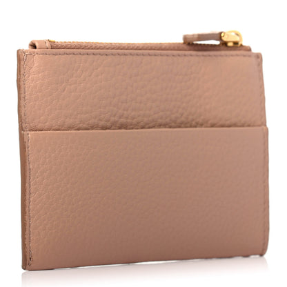 Prada Vitello Grain Zip Card Holder Cammeo 2 of 4