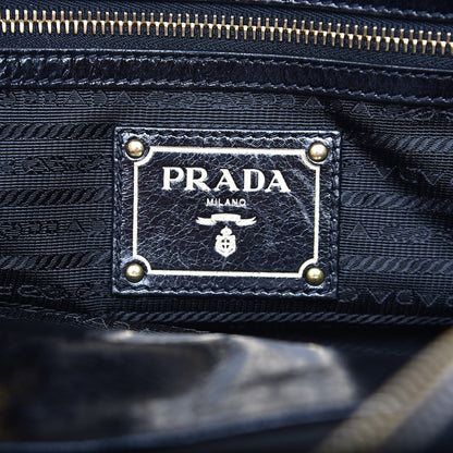 Prada Vitello Shine Tote Black 6 of 7