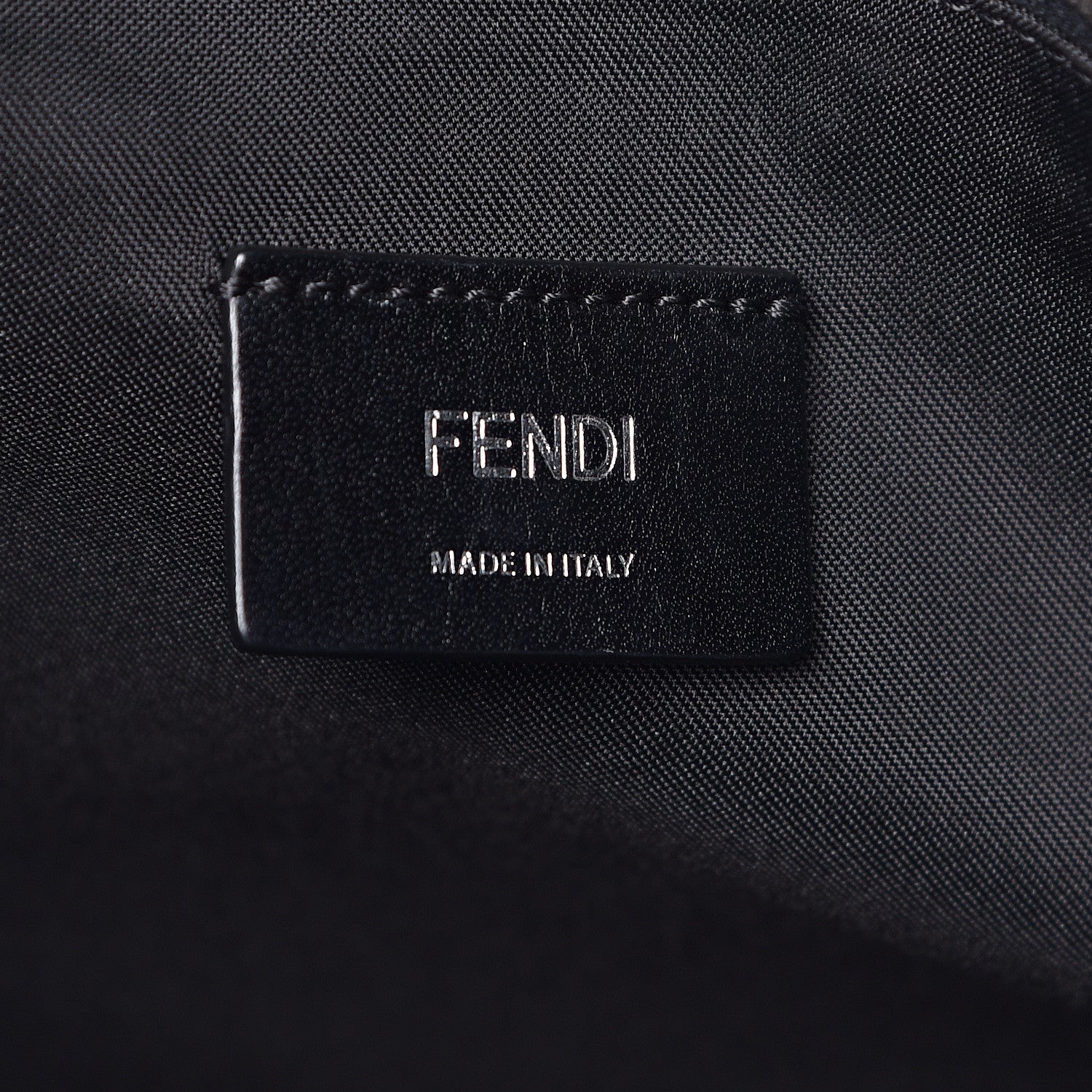 Fendi Nylon Vitello Bag Bug Tote Marine Acciaco 6 of 20