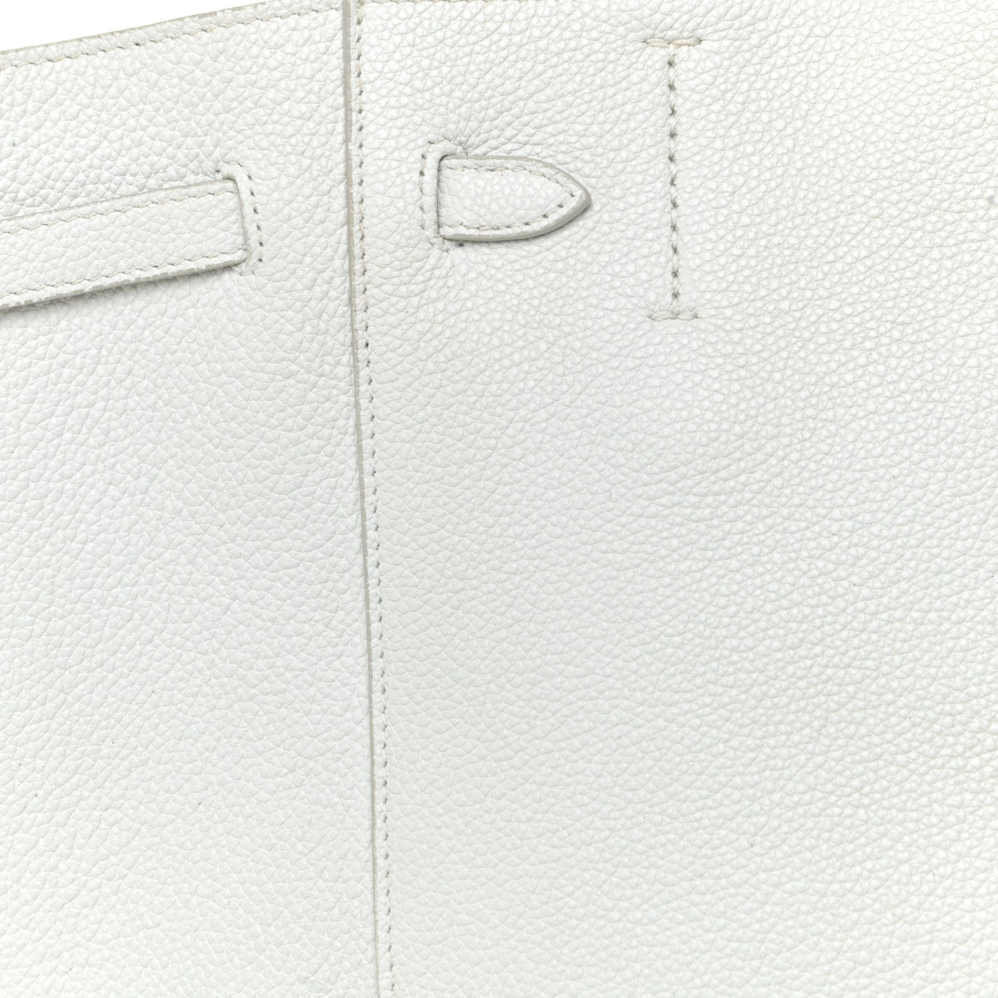Soft Grained Calfskin Small Belt Cabas Light Grey