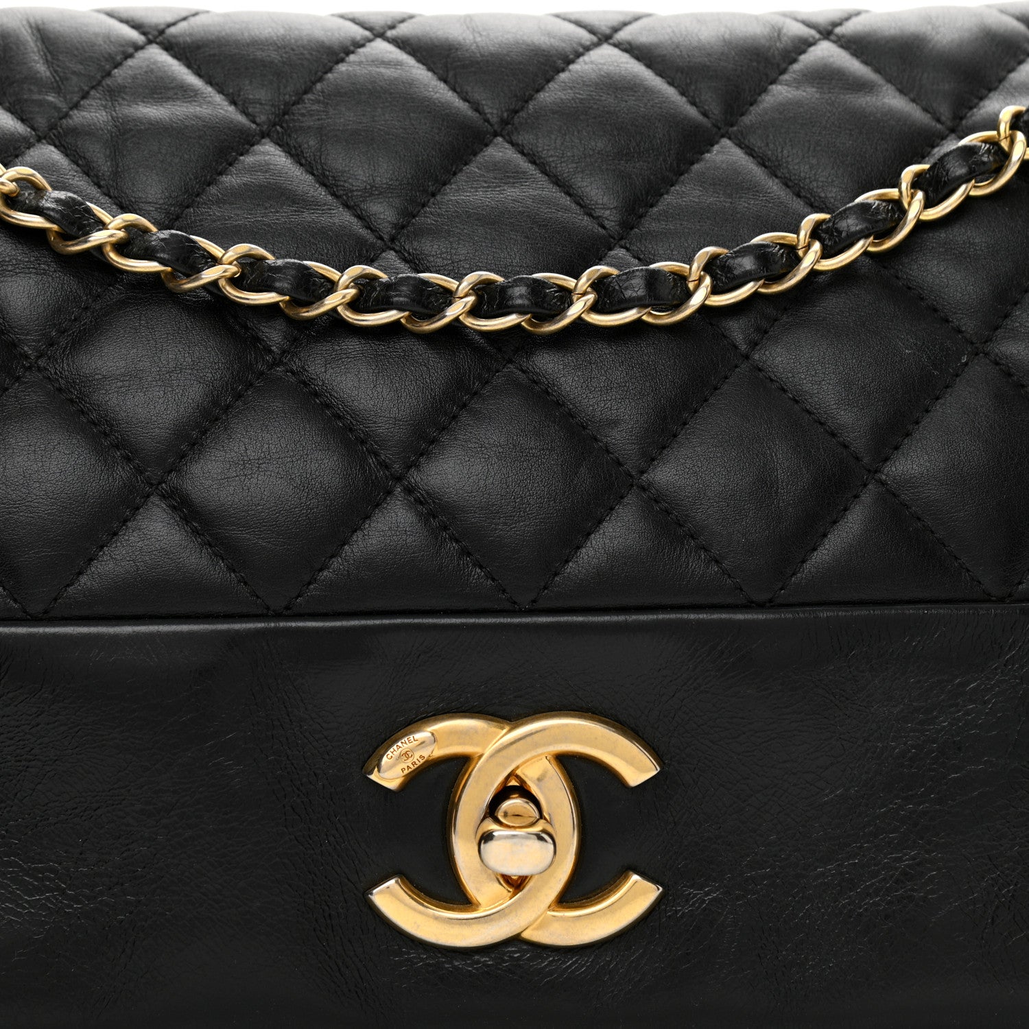 Chanel Calfskin Quilted Jumbo Soft Elegance Flap Black 6 of 10
