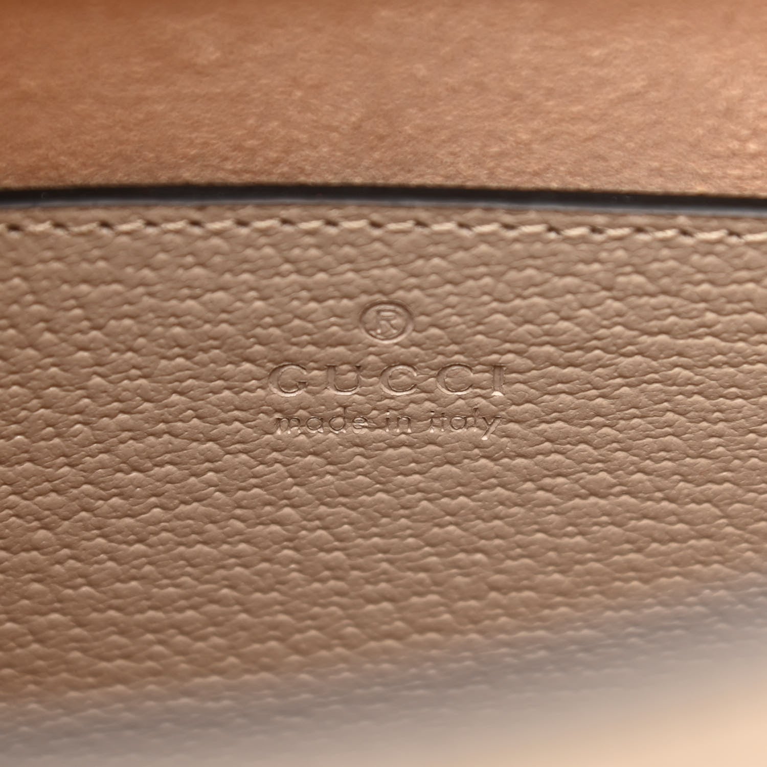 Gucci Textured Dollar Calfskin Web Small Diana Tote Bag Oatmeal Vintage Green 6 of 10