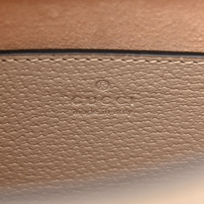 Gucci Textured Dollar Calfskin Web Small Diana Tote Bag Oatmeal Vintage Green 6 of 10