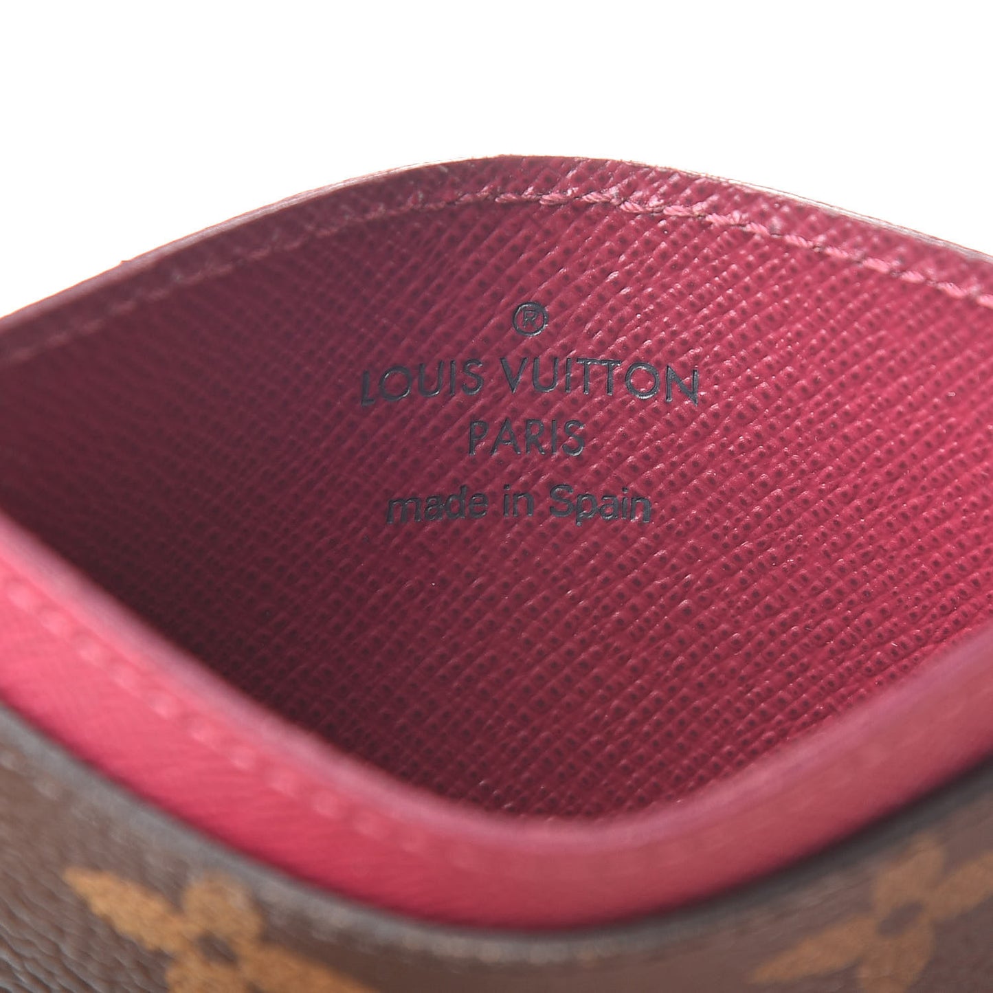 Monogram Card Holder Fuchsia