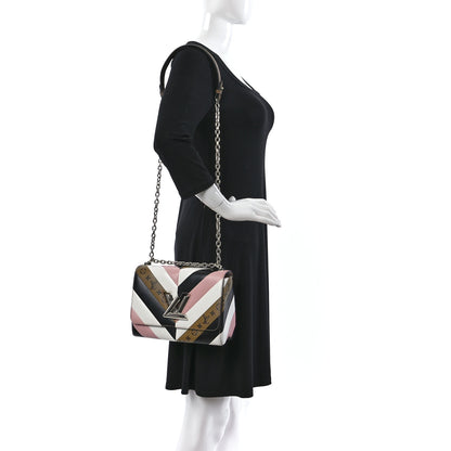 Louis Vuitton Epi Reverse Monogram Twist Shoulder Bag MM Rose Ballerine 3 of 8
