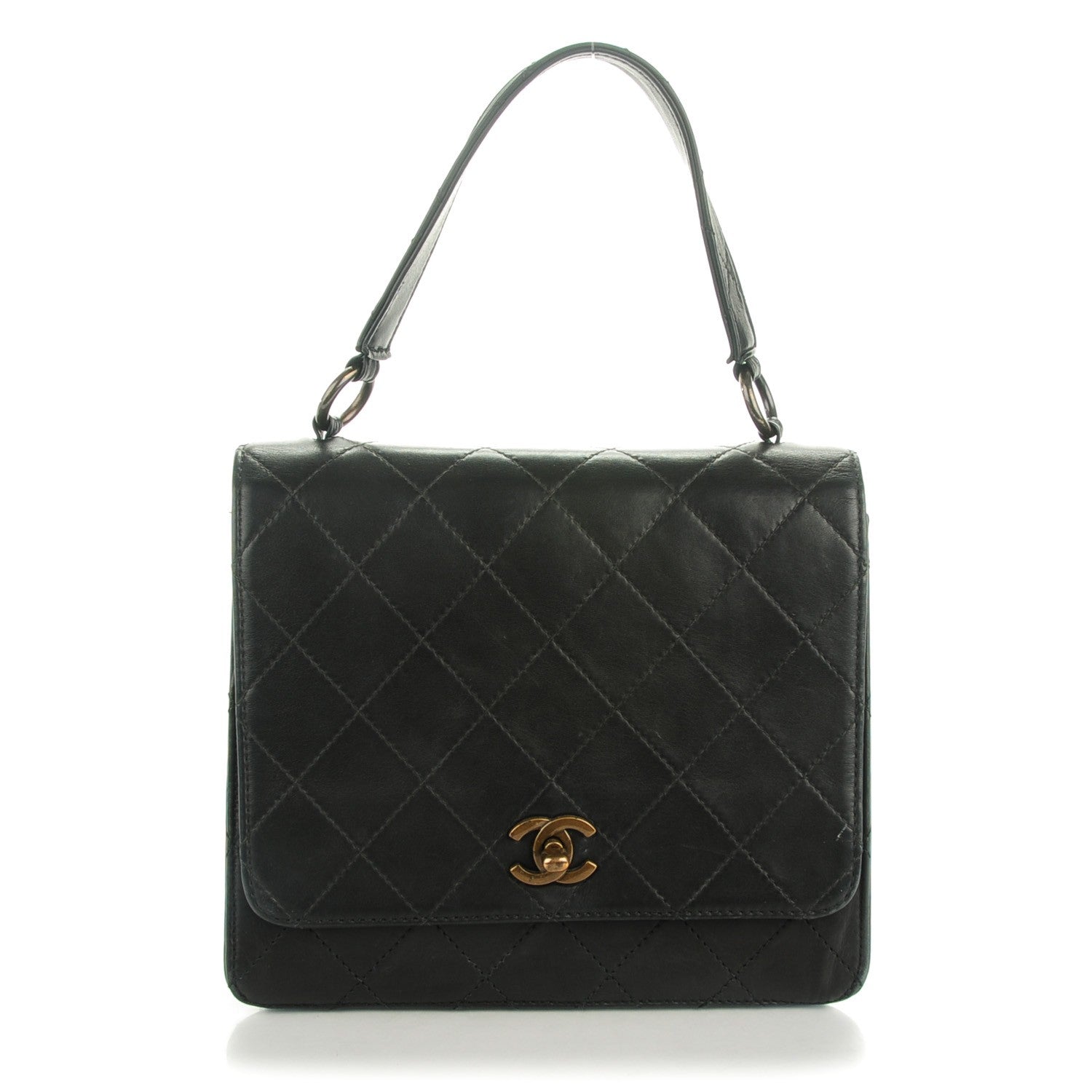 Chanel Lambskin Quilted Medium Kelly Flap Black 1 of 10