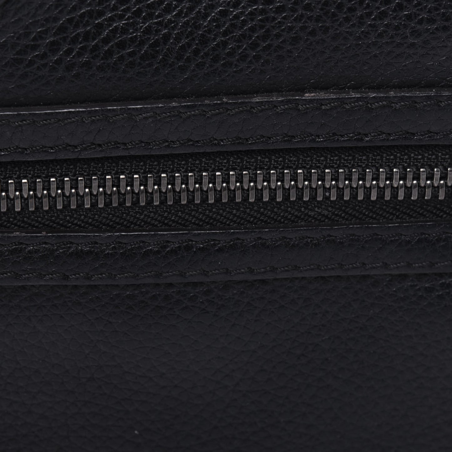 Drummed Calfskin Micro Luggage Black